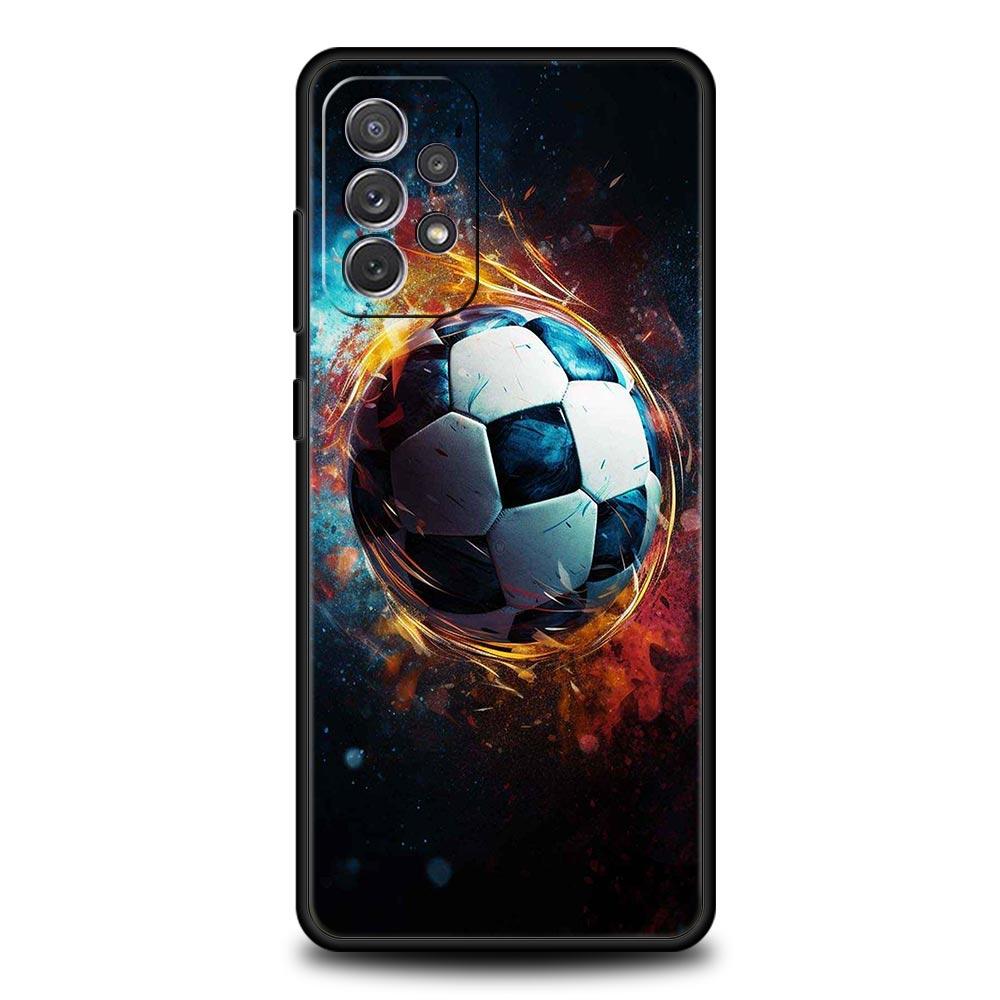 Football Phone Case for Samsung A51 A71 A72 A21S A12 A11 A15 A25 A31 A41 A23 A33 A53 A73 A03S A05S A13 5G A35 A55 Cover