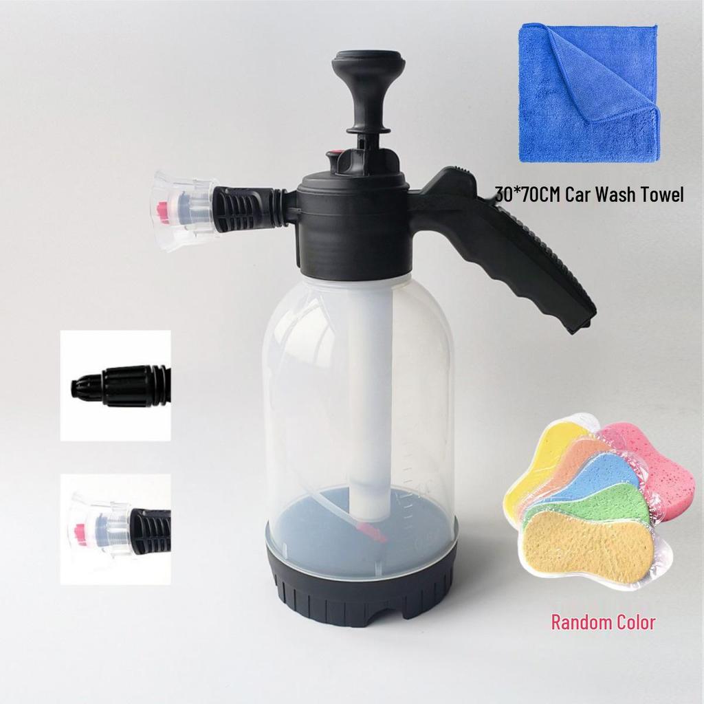 2L Handheld Foam Sprayer for Cars and Home Gardening - Windshield Washer and Car Wash Kettle