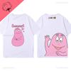 Moterų drabužiai Barbapapa Marškinėliai Geriausiai parduodami Animaciniai Kawaii Y2k Drabužiai Vaikams Minkštos Medvilnės Viengalviai Trumpomis Rankovėmis Grafiniai Marškinėliai