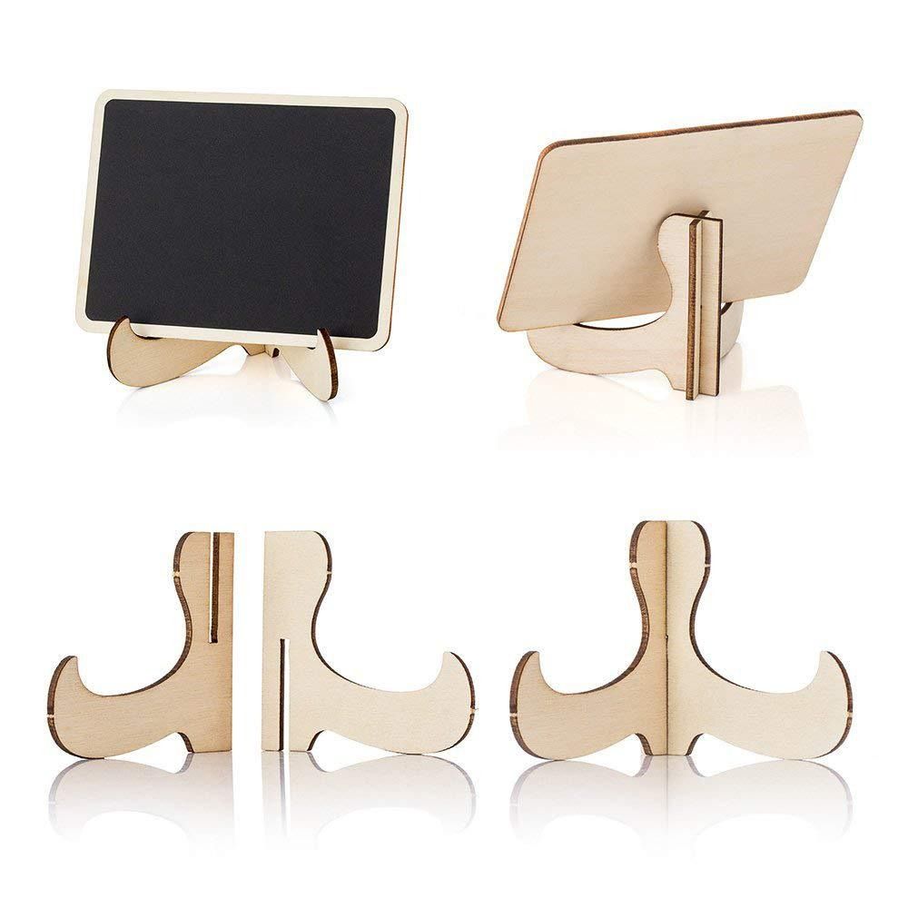 10pcs Creative Message Blackboards with Easel Stand Small Chalk Board  Party Supplies
