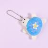 Cartoon Turtle Plush Doll Keychain Anti-Lost Keyring Children Fluffty Keyring Stuffed Animal Doll School Bag Pendant