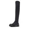 Autumn Winter Women's High-quality Shoes Elastic Material Platform Women's Boots New Knee Boots High Boots with Height