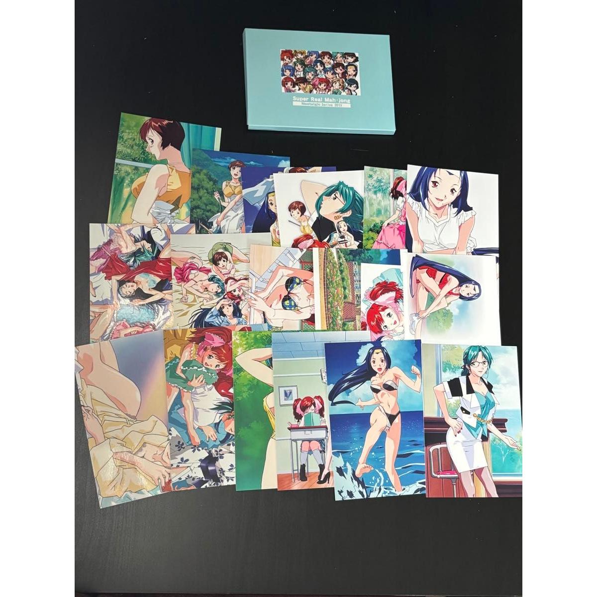 Used Good conditionSuper Real Mahjong Postcard SetNostalgic Series 2013