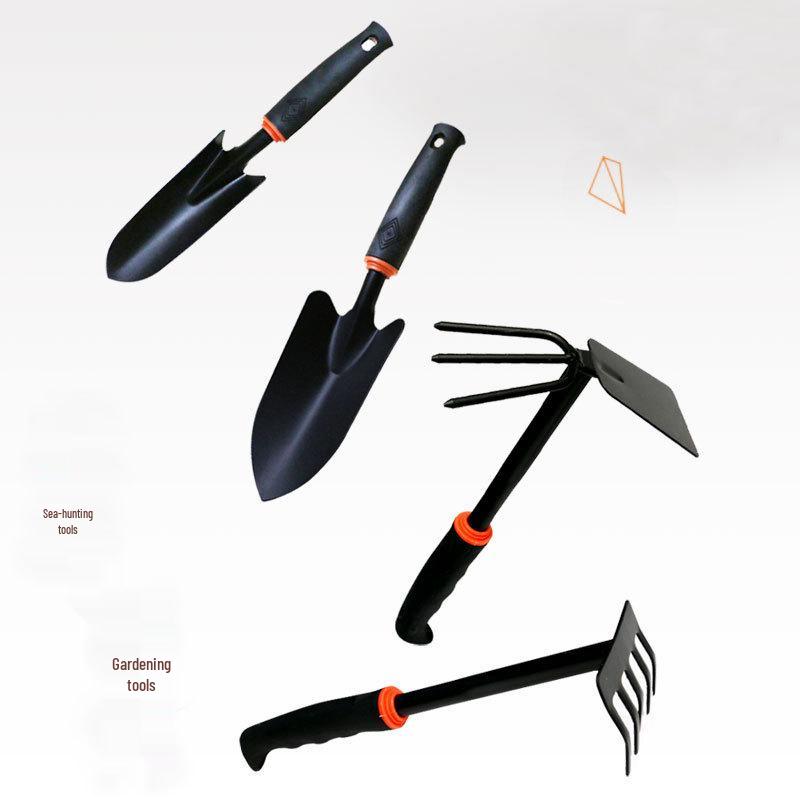Gardening Tool Set: Small Outdoor Shovel, Hoe, Rake for Planting Flowers & Vegetables
