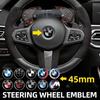 1 szt. 45mm Emblemat Naklejka na Kierownicę Samochodową Auto-Styling Dla BMW E36 E46 E53 E90 E60 E61 E93 E87 X1 X3 X5 X6 F30 F20 F10