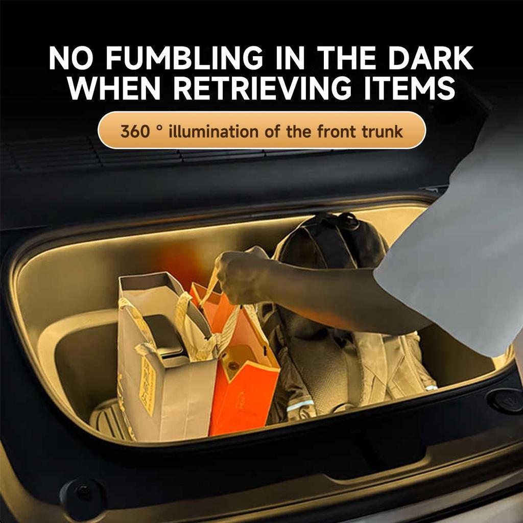 Refreshed Model Y LED Ambient Light Kit for Front & Rear Trunk – Easy Installation