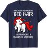 Red Hair Unicorn Redhead Funny Headed Cute Present T-Shirt