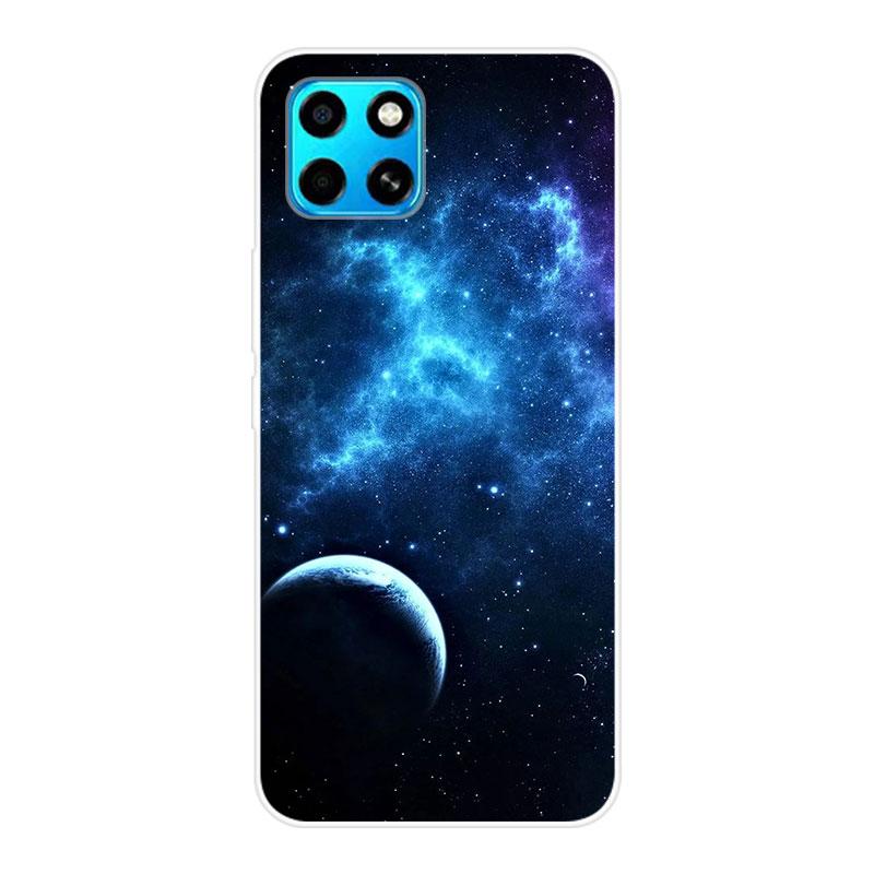For Infinix Smart 6 HD Smart6 HD X6512 Case Soft Silicone Back Cover Cartoon Phone Case Starry Sky