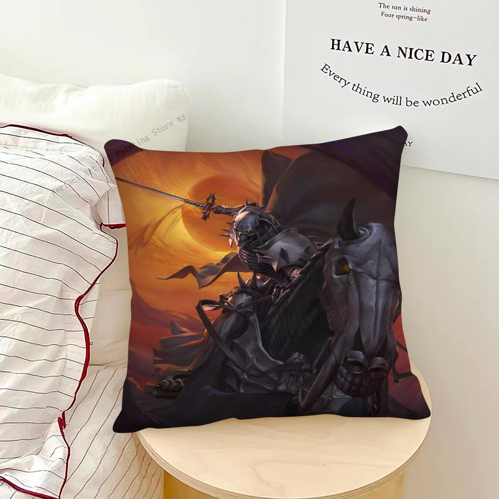 Anime BERSERK Pillow Case Square Pillow Bedroom Sofa Leisure Comfort Cushion Car Living Room Home Decoration
