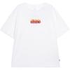 Converse T Shirts Women's White Crew Neck Moderate Straight Fit 10026466-A01
