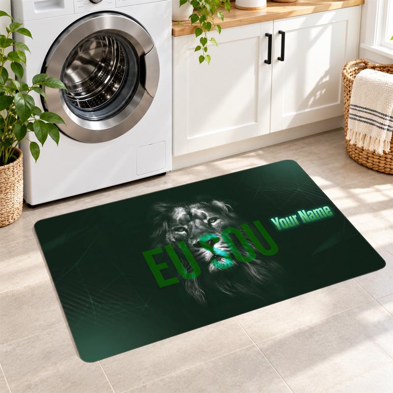 Sporting CP Custom Name Flannel Rug Kitchen Mat Non Slip Floor Carpet Personalized Home Decor