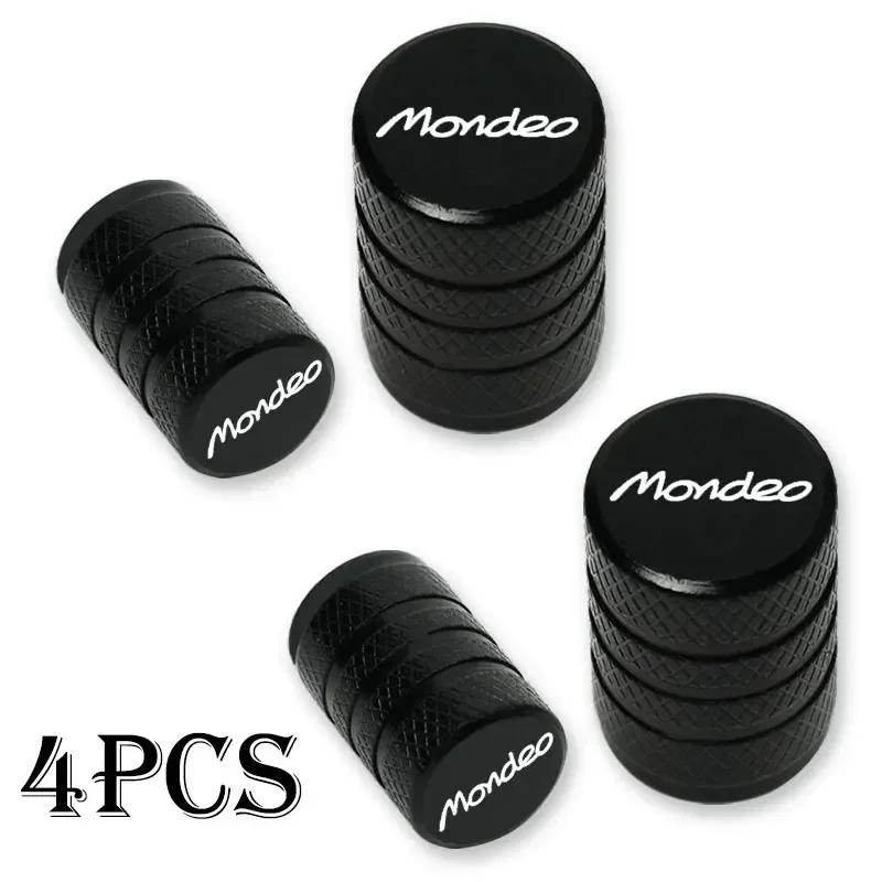 ZLKQ1 4pcs For Ford Mondeo MK3 MK4 MK5 Accessories Car Wheel Tire Valve Caps Tyre Stem Covers Airdust Waterproof