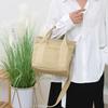 Japanese Canvas Tote Bag For Women With Multiple Compartments Casual Daily Use