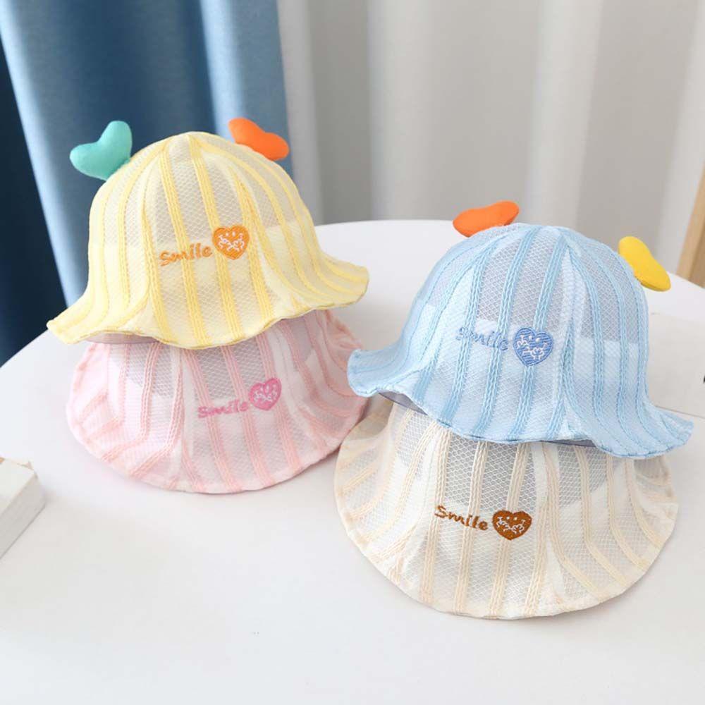 

Heart Infant Korean Style Caps Kid Cartoon Children Bucket Hats Baby Hat Baby Sun Hat Baby Caps