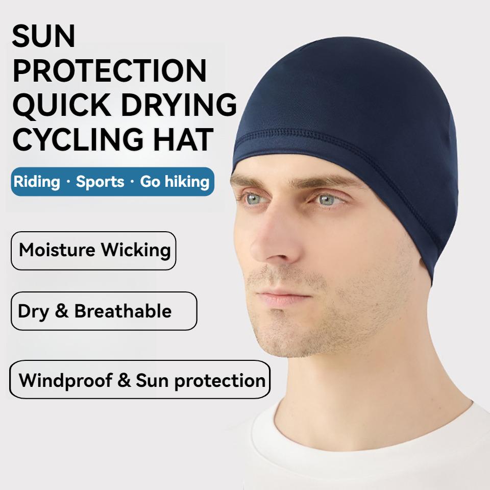 1Pcs Outdoor Riding Cap Windproof Sunscreen Sports Hat Sports Gear Headgear Bicycle Motorcycle Helmet Lining Men Women
