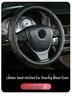 Hand-Sewn Leather Steering Wheel Cover - Universal, Stylish, Non-Slip Design