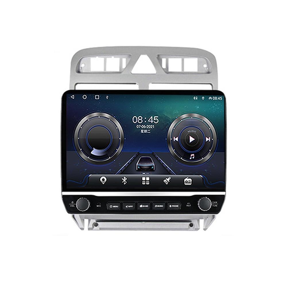 10 tommer for Peugeot 307 307CC 307SW 2001-2013 Med knappeknapp Bilradio Multimedia Carplay 2Din Stereo Audio Android Video 2+32GB