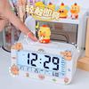 Smart Big Clock Cartoon Capybara Doll Get Up Artifact Student Desktop Alarm Clock Smart Multi-function Electronic Clock