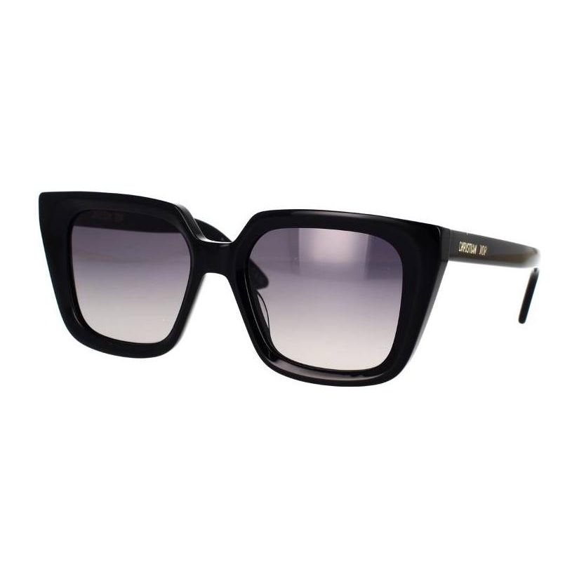 Dior Personality Trend Letter Square Frame Sunglasses Women sunglasses DIORMIDNIGHTS1I10A1 Black,53