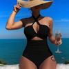 2025 European & American Sexy Tie-up One-piece Swimsuit Bikini