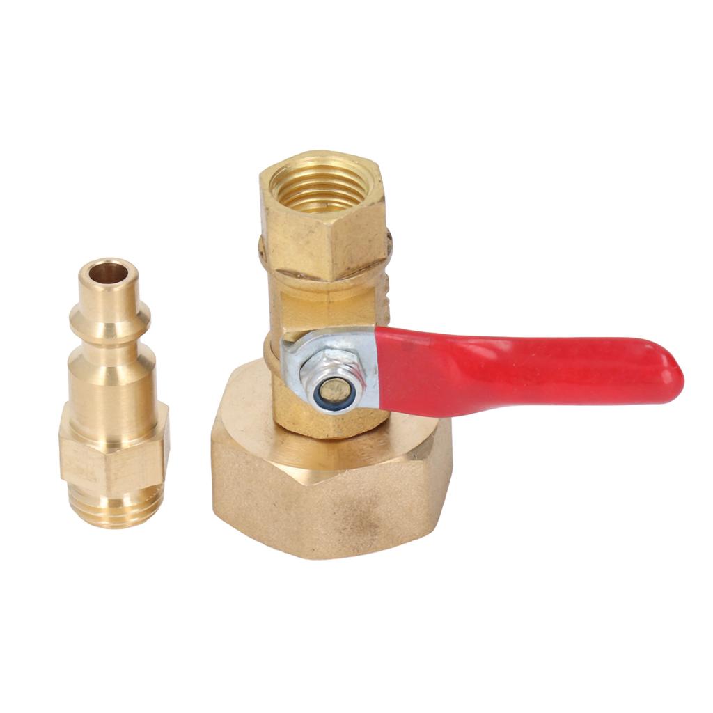 Messing Winterfestmachungs-Ausblasadapter 1/4 Zoll Außenschnellanschluss 3/4 Zoll Außengartenschlauchgewinde Gartenbewässerung