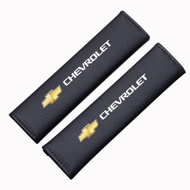 Kcwx2 Car Seat Belt Cover Adjustable Plush Safety Belt Cover Shoulder Pad Soft For Chevrolet Colorado Cruze Spark Captiva Malibu Trax