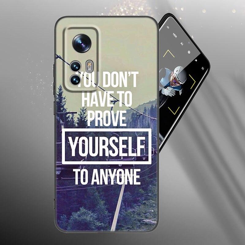 Sentence Quotes Phone Case For Xiaomi Mi 10T 11i 11T Note 10 11 Lite NE F1 POCO F3 M3 X3 GT NFC M4 X4 Pro 5G Soft Black Cover