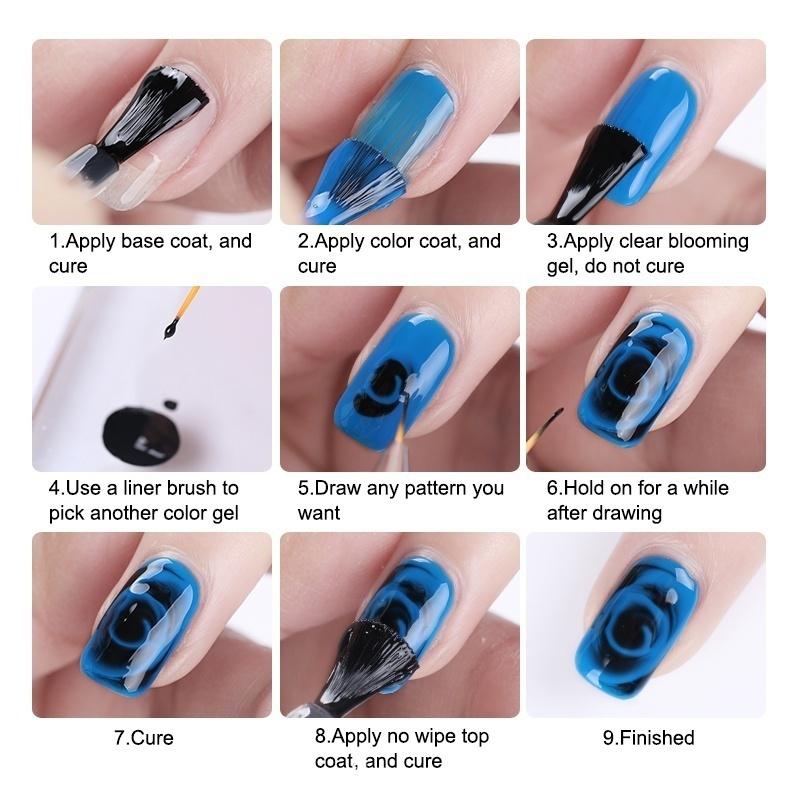 Beauty Blooming Effect Blossom Gel Lacquer Gel Polish Professional Soak Off UV Led Long-Lasting Nail