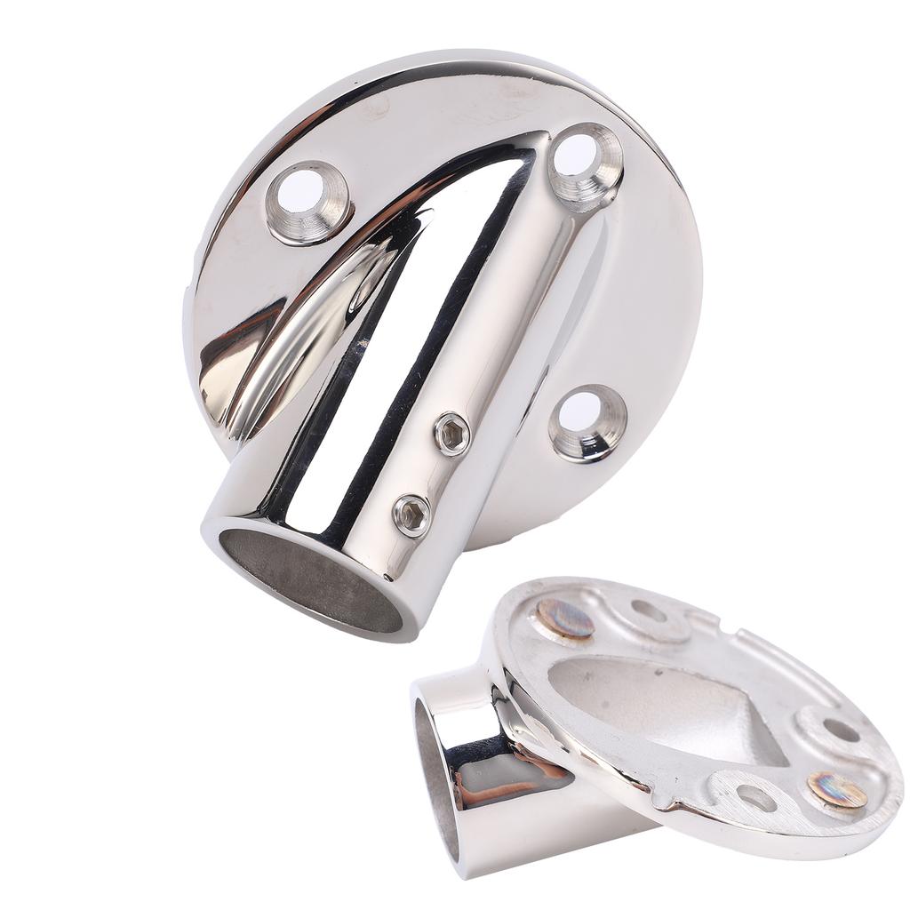 Marine Boat Hand Rail Fittings Stainless Steel 30 Degree Pipe Round Base Handrail Accesssory