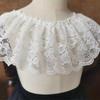 12.5cm 5yards Mesh Jacquard Pleated Widened Tulle Lace DIY Clothes Skirt Neckline Cuffs Lengthened Hem Sofa Curtain Apron Sewing Material Trim