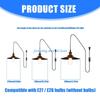 Y5GD Plug in Pendant Light Industrial Hanging Lamp Iron Dome Lights for Living Room, Kitchen, Dining Room Lighting