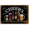 Vintage Posters Cocktail Tin Sign Plaque Metal Sign Plate Decoration Wall Art Home Decor For Bar Pub Club Man Cave Iron Painting