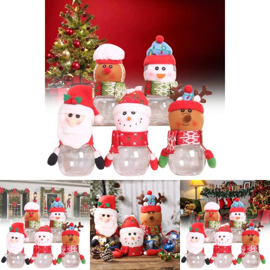 Adorable Christmas Hanging Candy Jar With Santa Claus Design Perfect For Kids Gifts