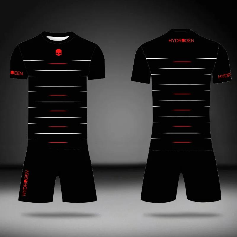 

2025 Летний быстросохнущий спортивный комплект из 2 предметов для занятий теннисом, бадминтоном, баскетболом, футболкой и шортами на шнурках, спортивная одежда 3XL