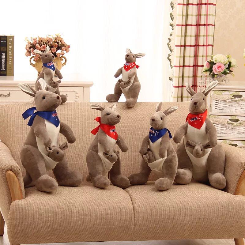 Australian Mother & Baby Kangaroo Plush Toy - Children's Comfort Simulation Doll Gift