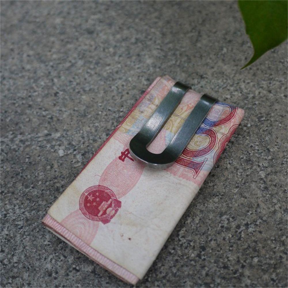 Clip Waist Clip Stainless Steel Ticket Holder Bill Clip Money Clips Hanging Keyhchains Cash Holder