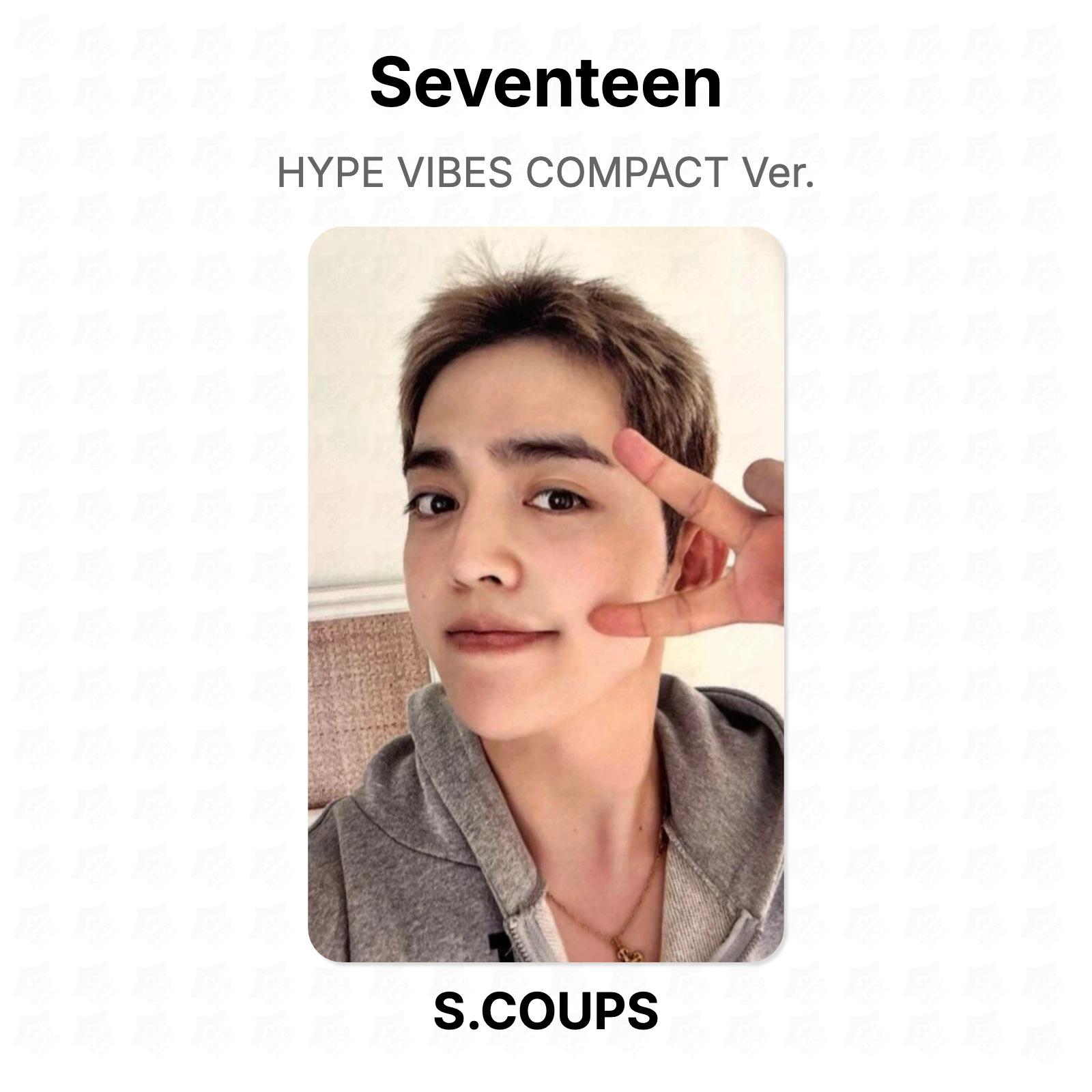 Seventeen HYPE VIBES КОМПАКТная Версия. Официальная фотокарта S.COUPS
