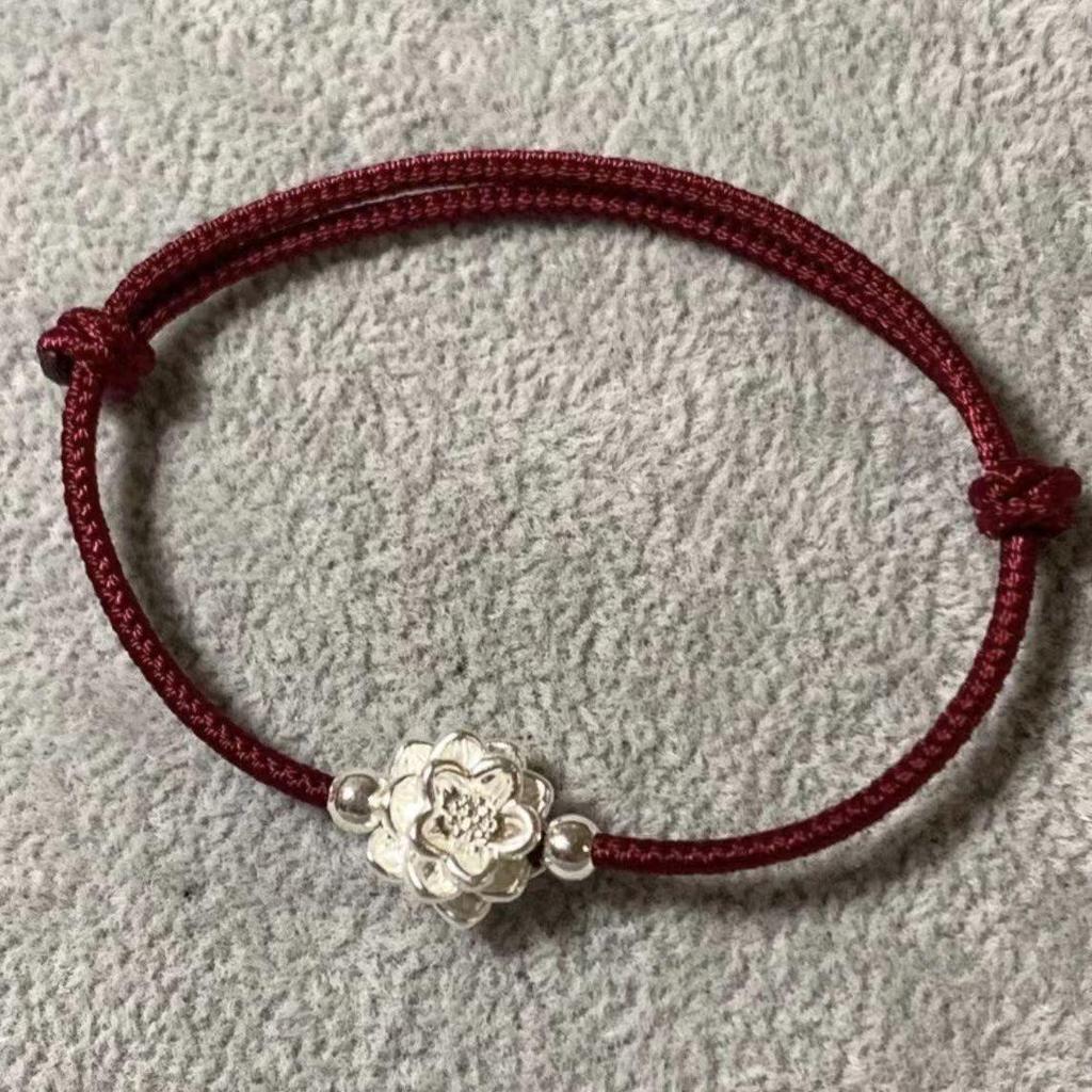 Wenwan Jiaren: Nuovo Bracciale Loto di Bambù 2024 per Donna - Design Intrecciato Retro Stile Nazionale Cool