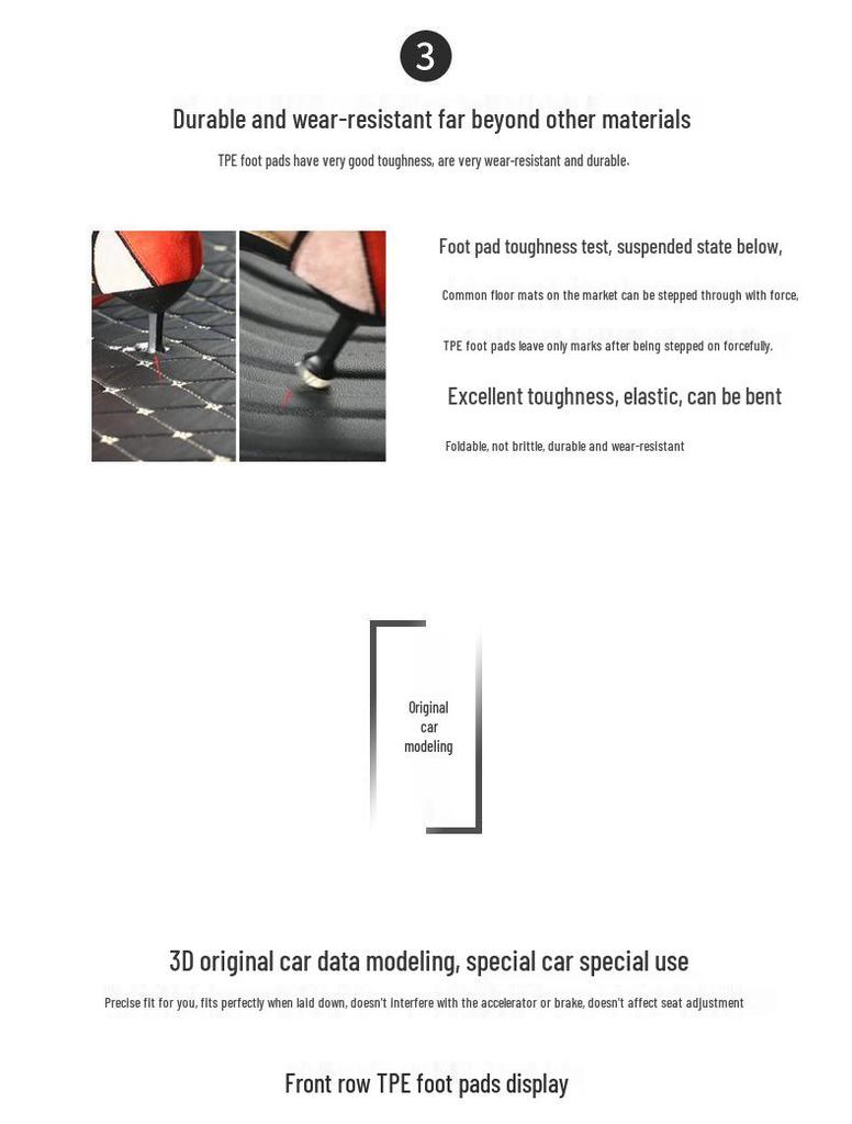 Chevrolet TPE Interior Car Floor Mats - New Model Carpet for Enhanced Decoration