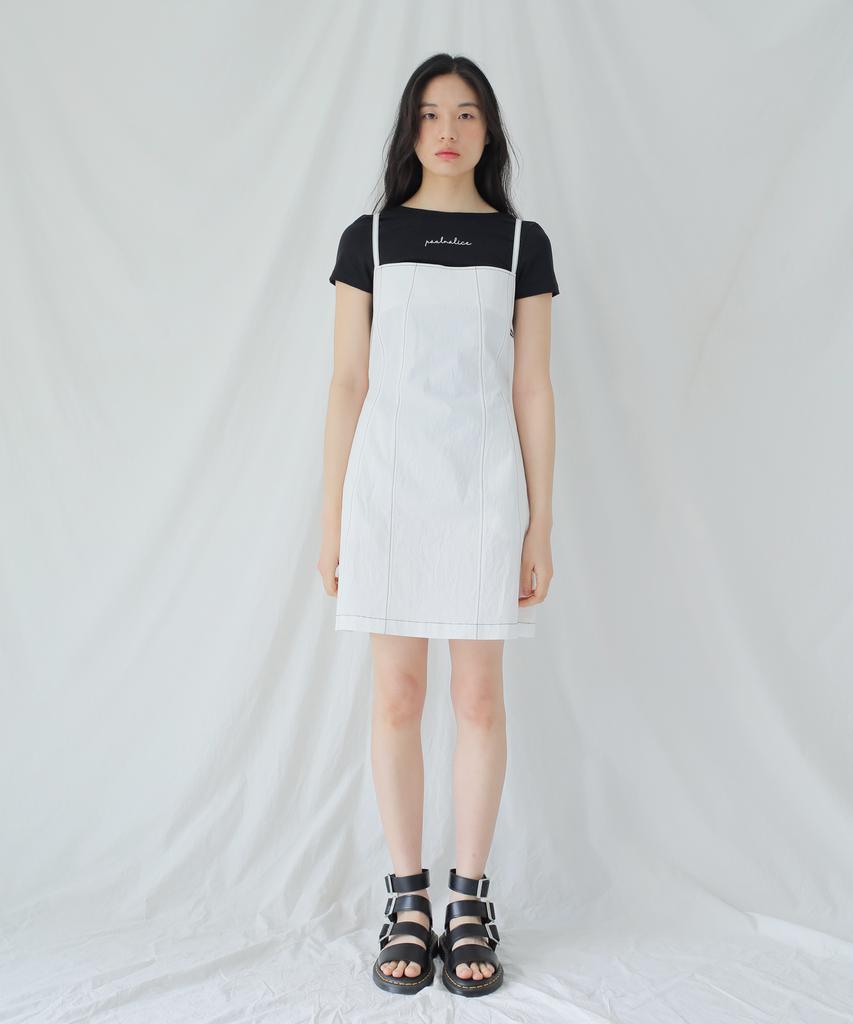 Paul And Alice Backless Strap Mini Dress / White