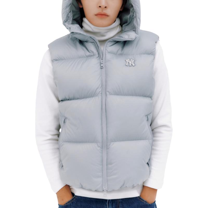 MLB Solid Color Hooded Fitted Sleeveless Down Vest Unisex Vest 3ADVB0436-50GRS