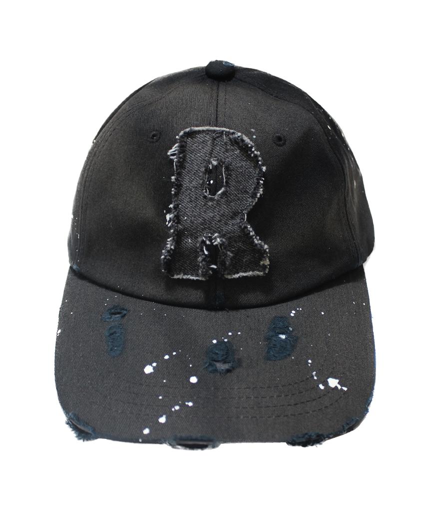 Leondieseu Sunbleach Denim Logo Ball Cap (Washed Black)