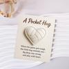 Volleyball Heart Pocket Hug Handmade Encouragement Token Symbol of Teamwork Courage Inspirational Gift for Volleyball Lovers Family And Friends