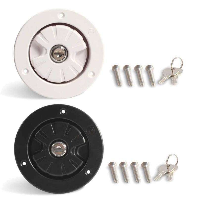 1 Set RV Gravity Fresh Water Fill Hatch Cover with Keys Inlet Part Filter Lockable For Boat Camper Trailer Caravan Accessories