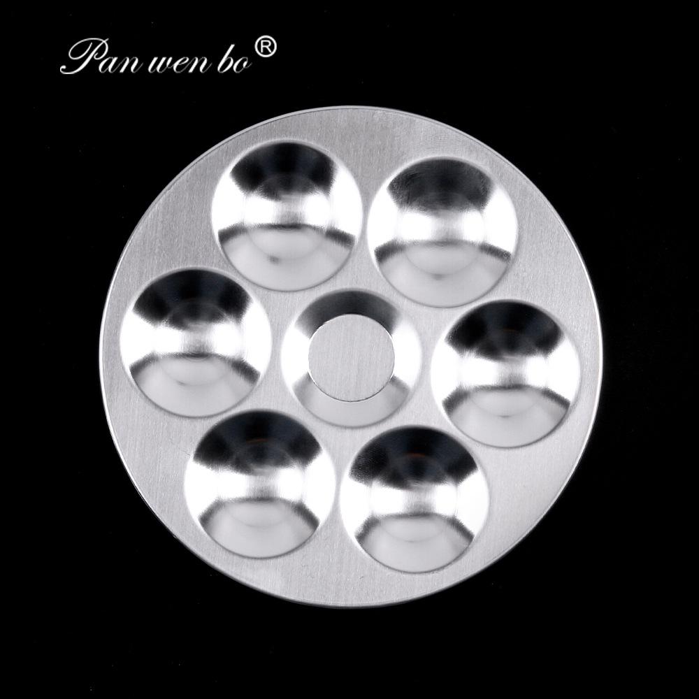 Student Aluminum Palette for Painting Pigment Mixing - Round & Rectangular Options