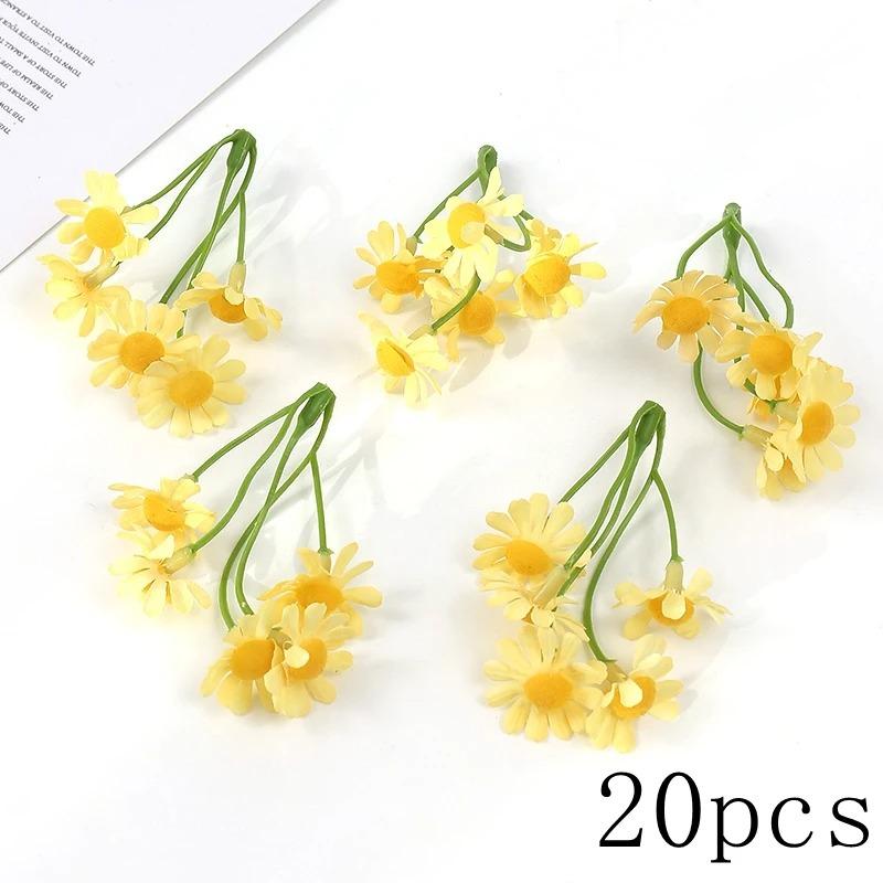 Orange Series Rose Artificial Flower Head Home Room Decoration Living Outdoor Garden Wedding Decor DIY Party Gift Box Accessorie