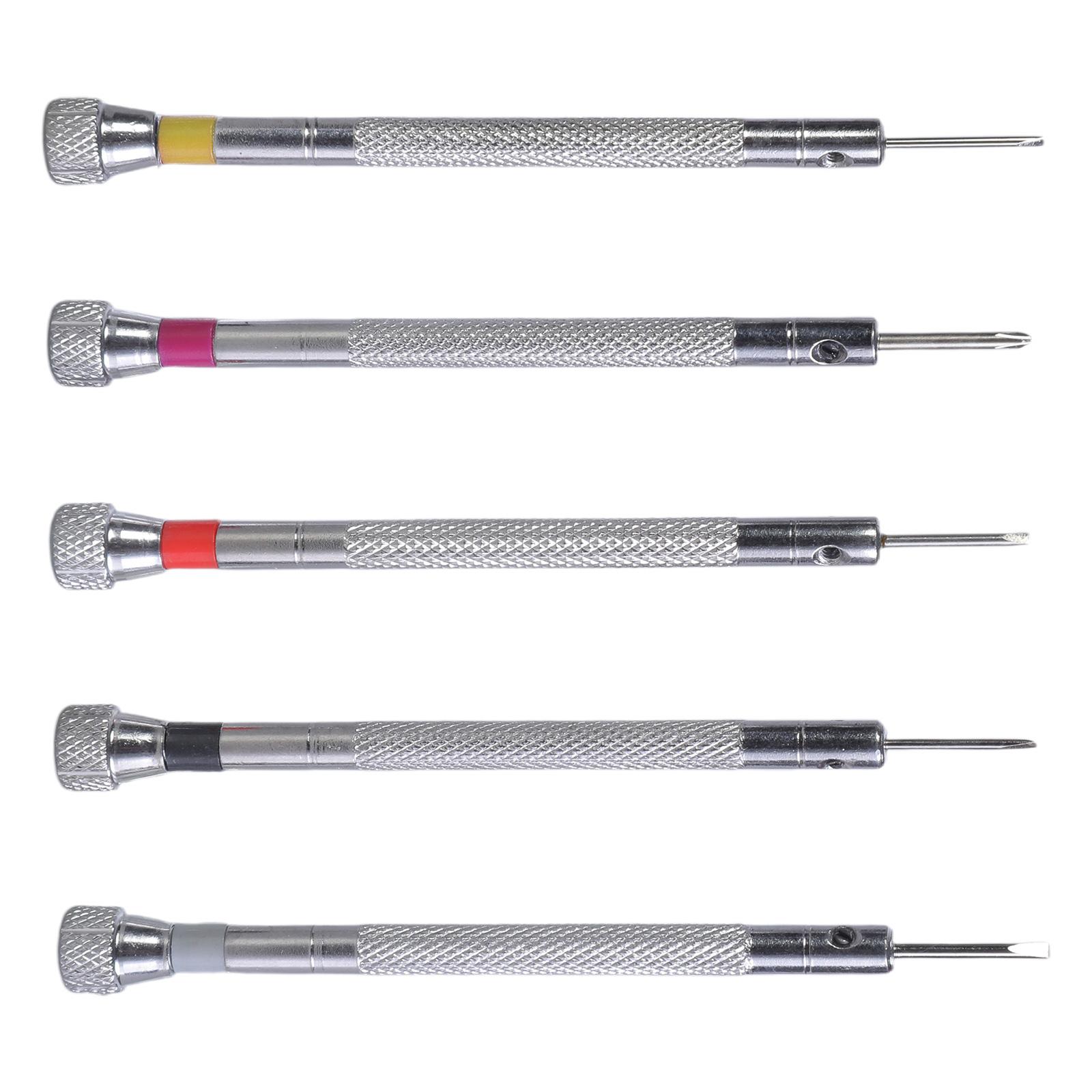 

Упаковка из 5 точных ручных отверток 0,8-1,6 мм, подходящих как для любителей, так и для профессионалов по ремонту часов, в разных размерах A