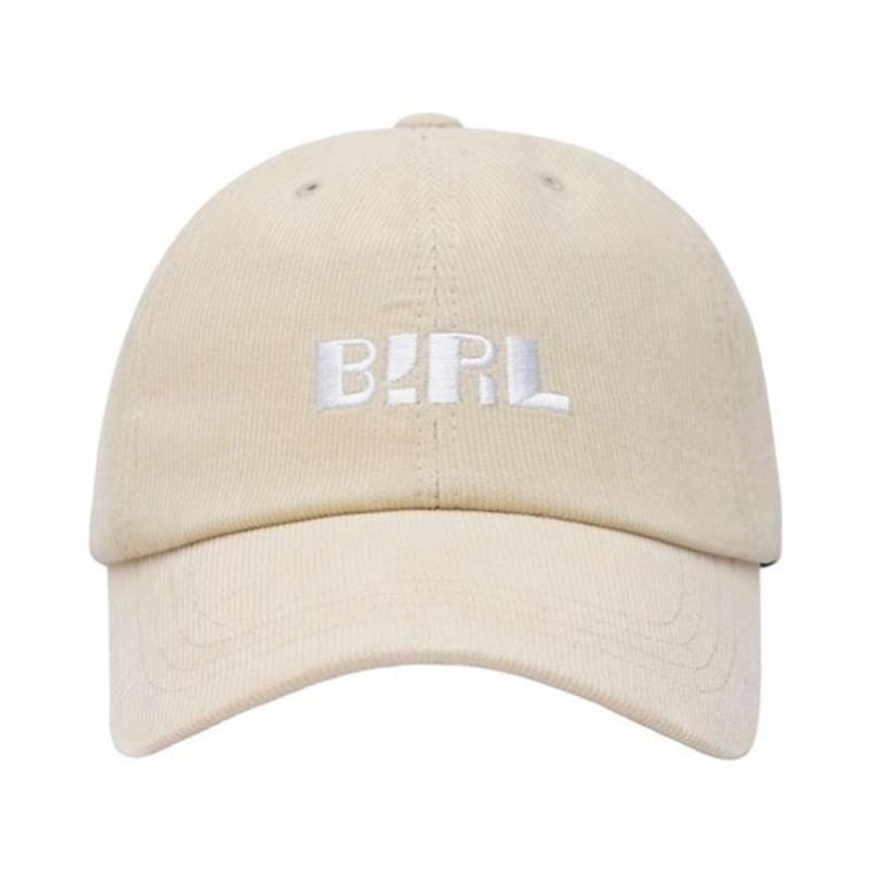 BIRL Embroidered Corduroy ball cap -BEIGE BEIGE