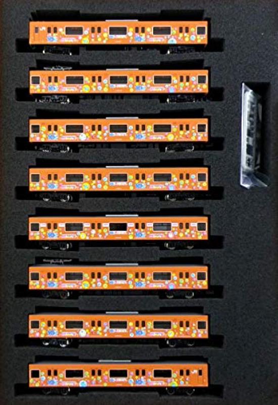 

Улучшенный автомобиль серии Greenmax N gauge JR 201 [обертка в честь 10-летия ICOCA] набор из 8 автомобилей (с мотором) 50619 модель поезда