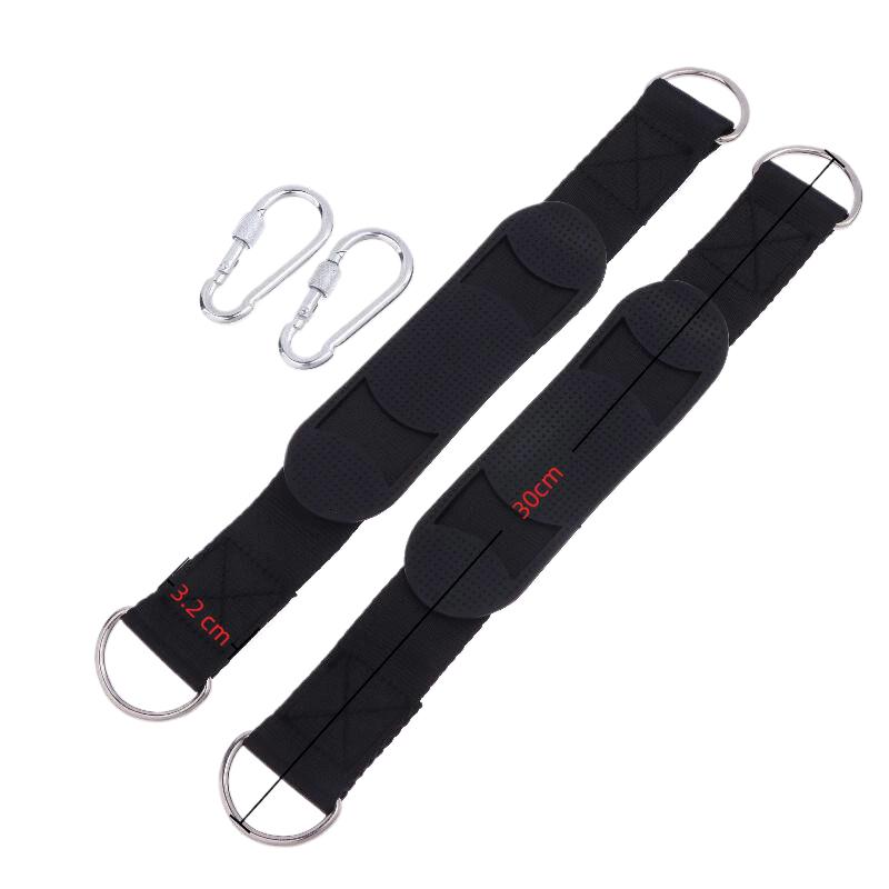 2Pcs Durable Hanging Belt Hammock Swing Hanging Belt And Steel Alloy Hooks Outdoor Camping Hiking Tools Hammock Accessories